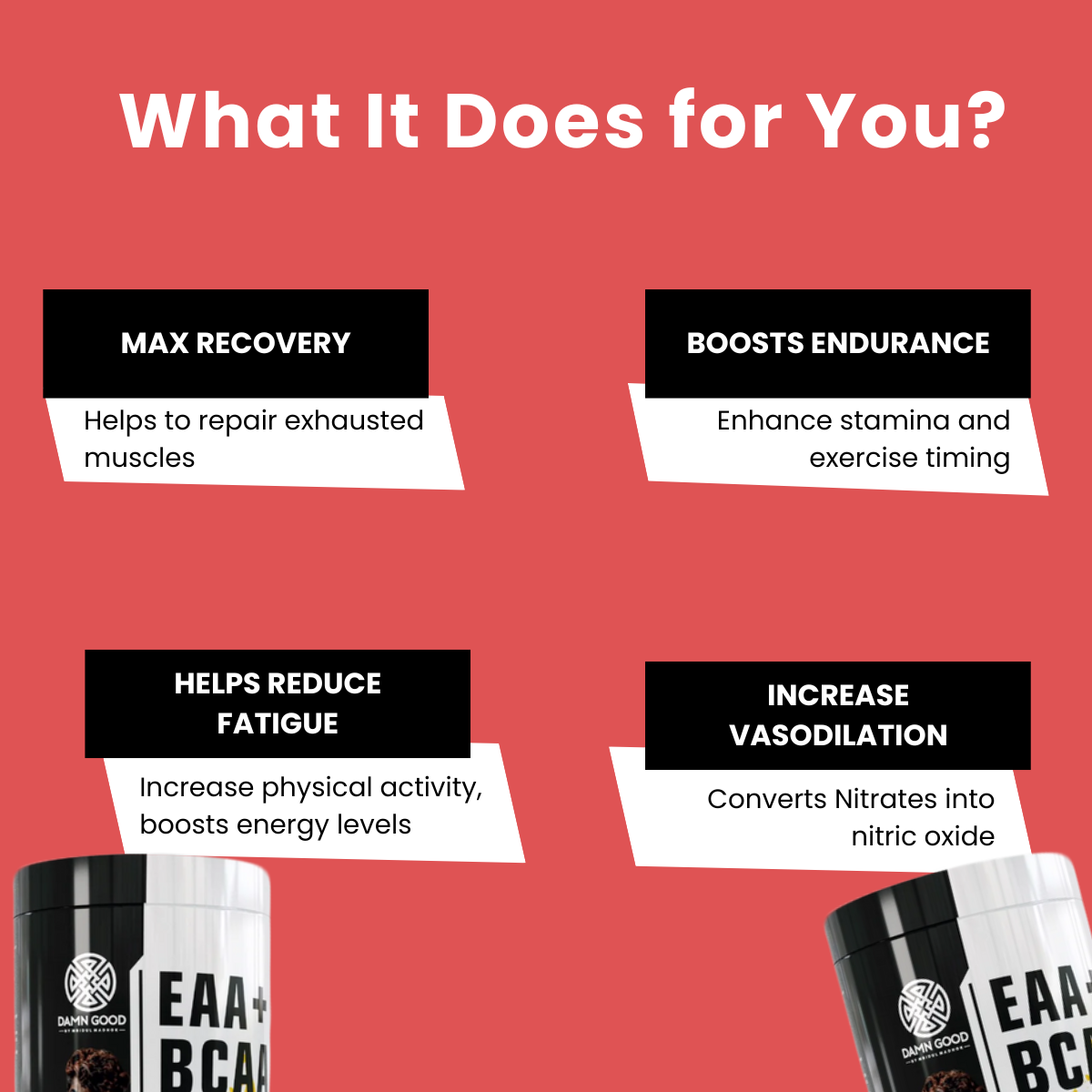 Damngood EAA + BCAA (30 Servings) | Muscle Recovery & Strength