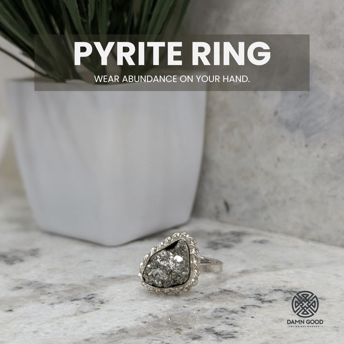 Astro-Wealth Pyrite Prosperity Ring