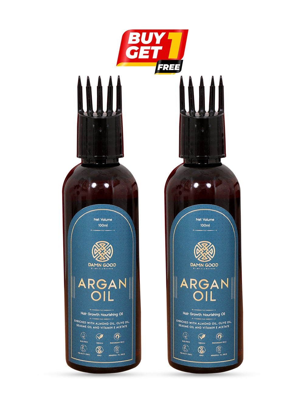 DamnGood Argan Oil (Buy One Get One)- For Healthy & Thin Hair 100 ML