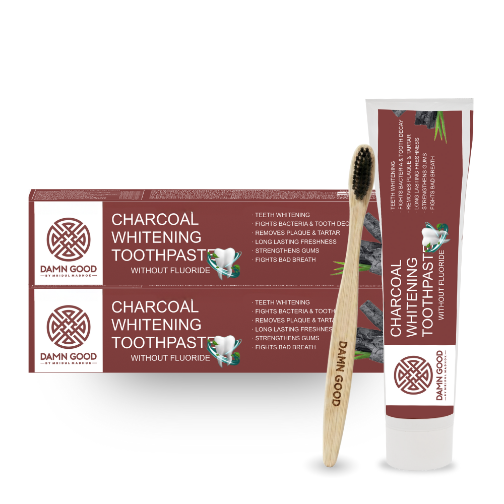 DamnGood Charcoal Herbal Tooth Paste For Teeth Whitening