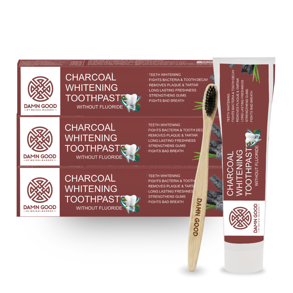 DamnGood Charcoal Herbal Tooth Paste For Teeth Whitening