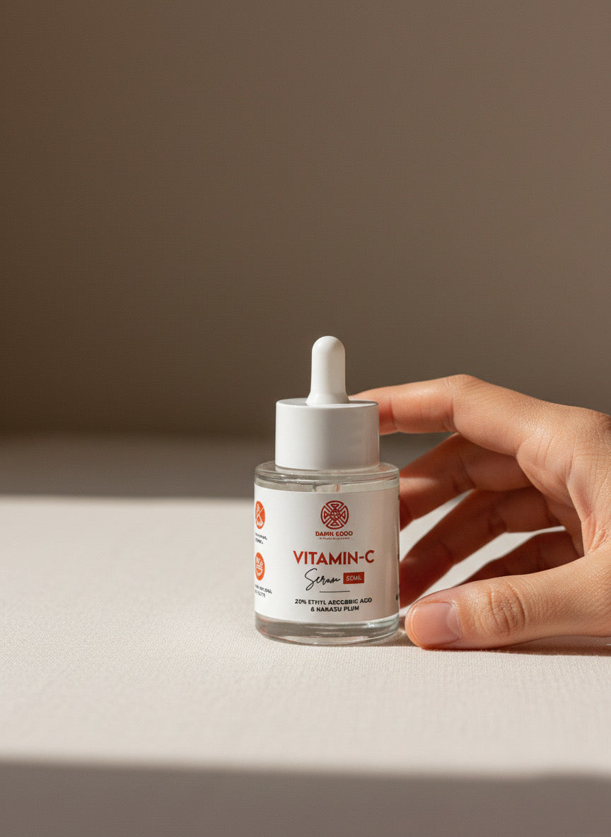 DamnGood 24K Gold Vitamin C Face Serum | 20% Stabilized Ethyl Ascorbic Acid Serum with Kakadu Plum & 24K Colloidal Gold | Supreme Radiance & Chrono-Defense Treatment