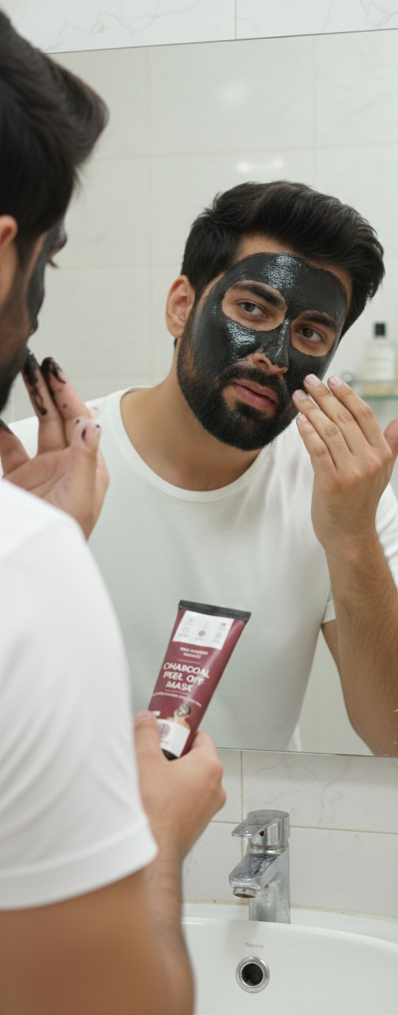 Damngood Activated Charcoal Face Mask - Peel Off - No Parabens & Mineral Oils -Tube 100 ml