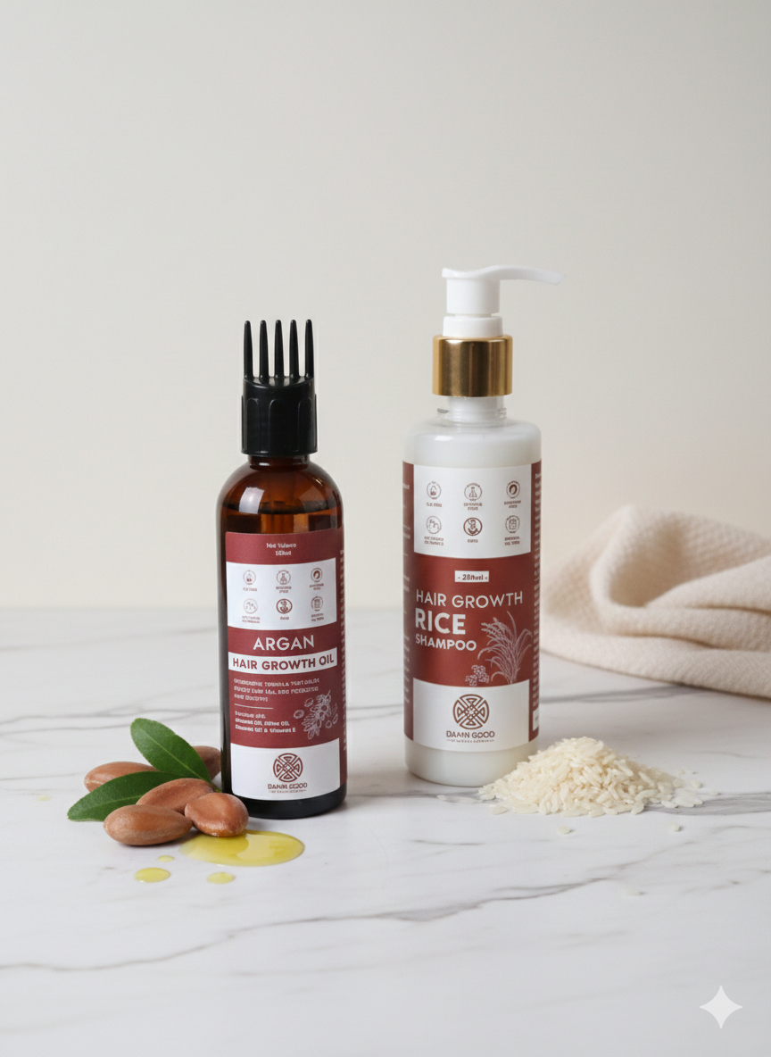 Damngood Argan Oil and Rice Shampoo Combo For Growth