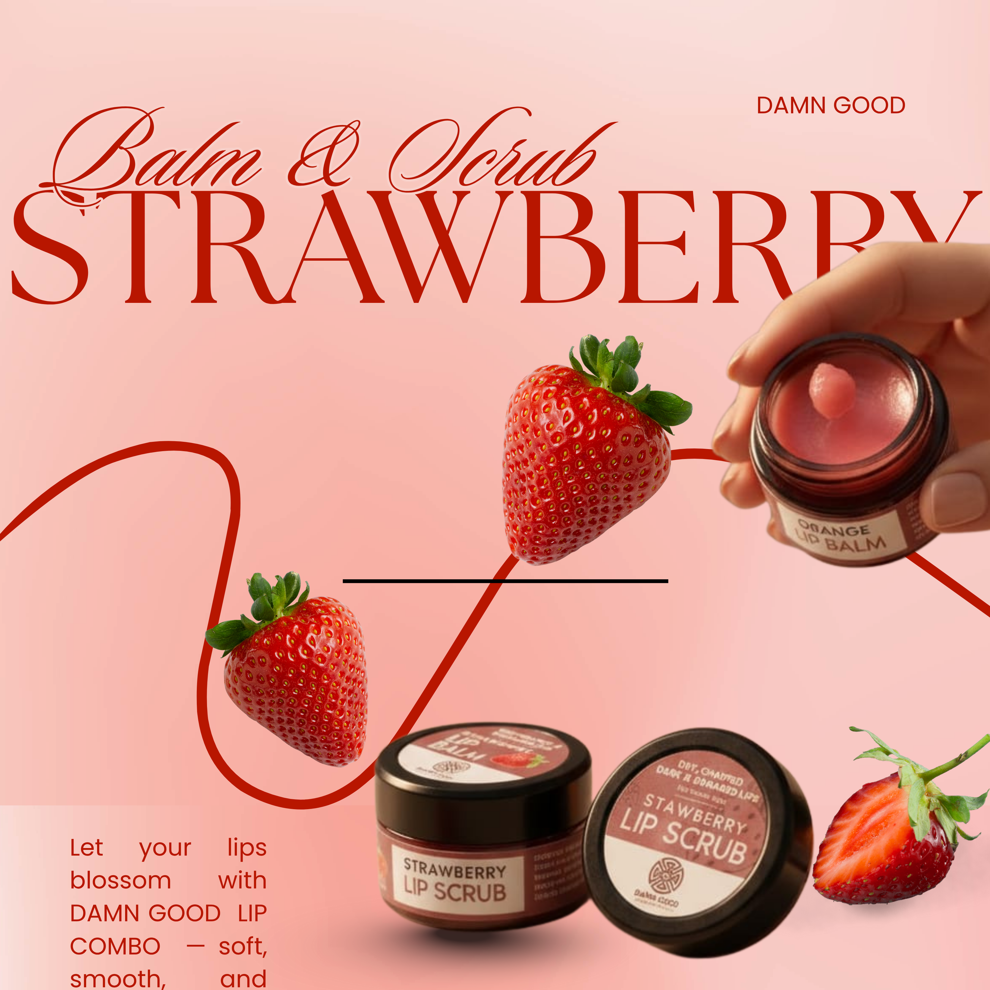 Damn Good Strawberry Lip Care Combo