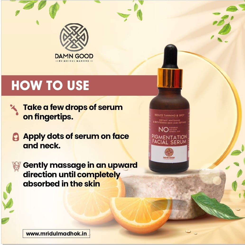 DamnGood Pigmentation Facial Serum Treat Hyperpigmentation ,Sun Damage & Brown Spots