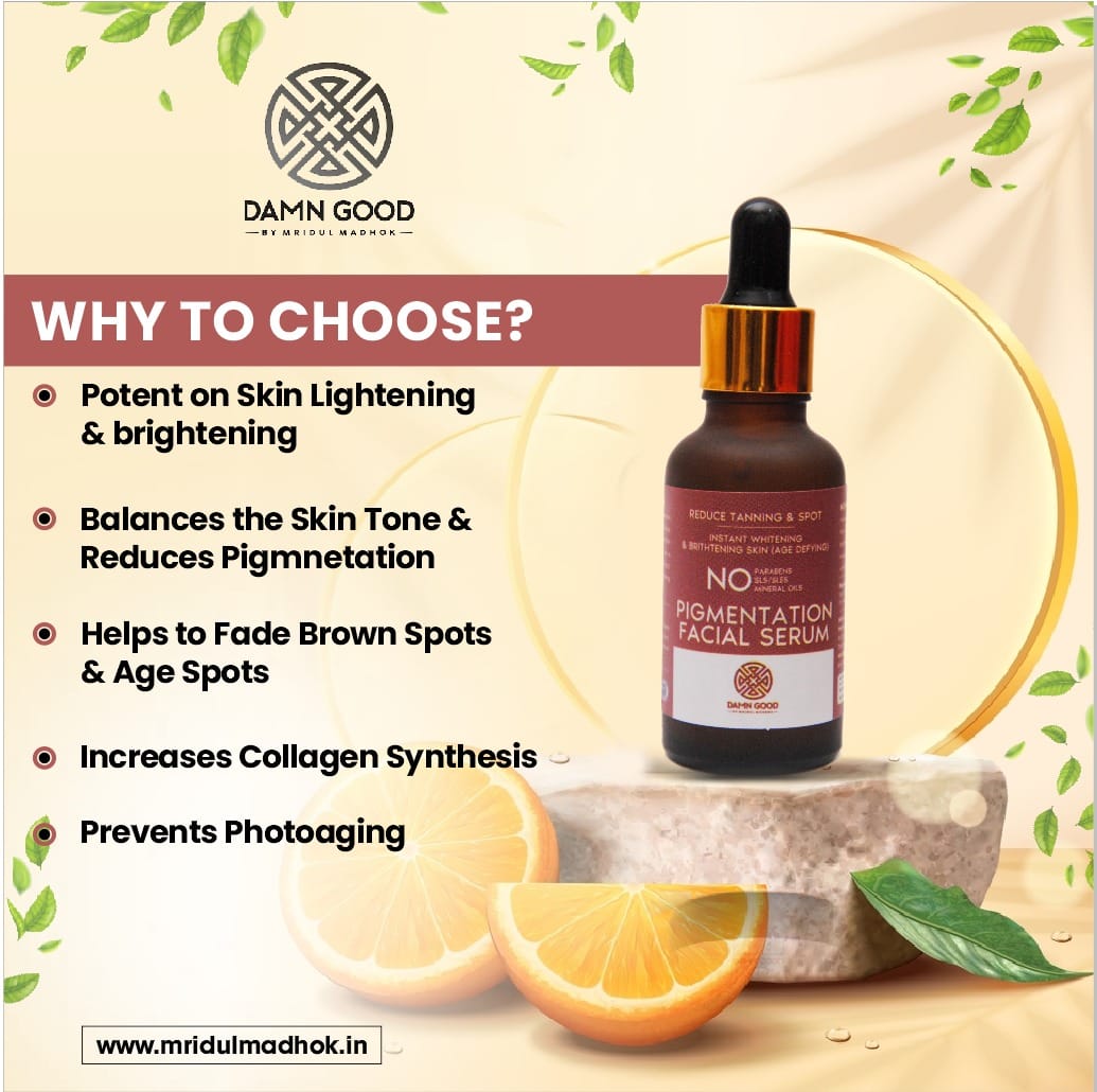DamnGood Pigmentation Facial Serum Treat Hyperpigmentation ,Sun Damage & Brown Spots