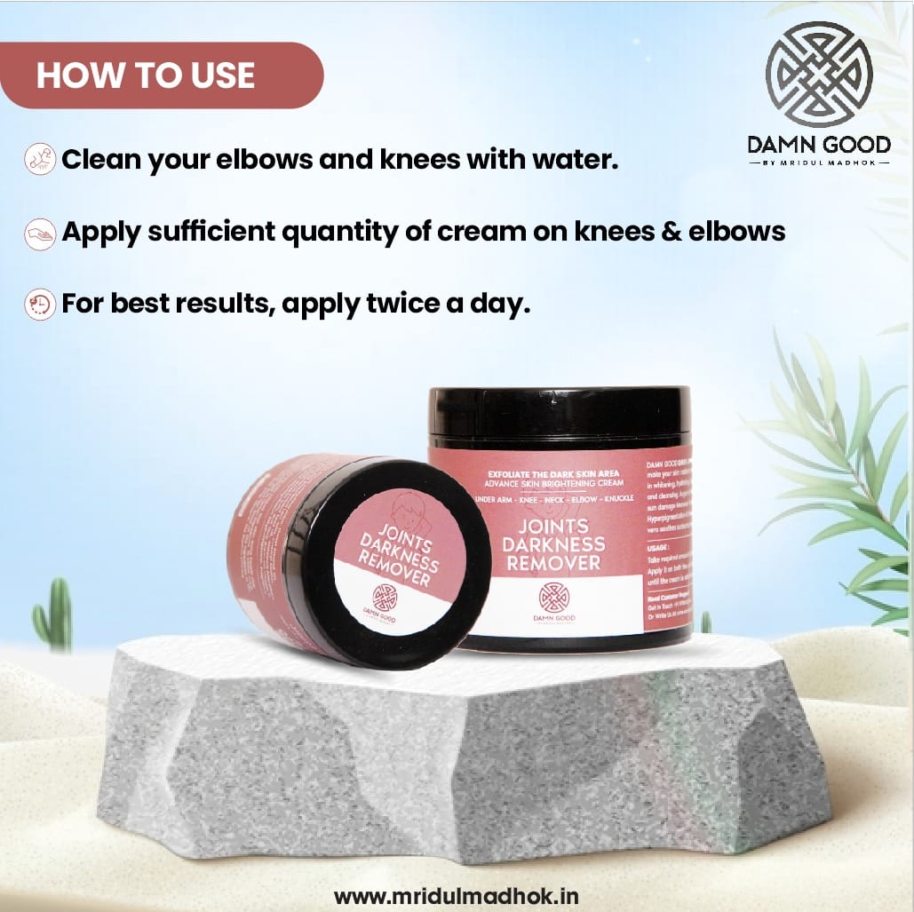 DamnGood Joints Darkness Remover Cream Specially For Dark Under Arms, Knee, Neck & Elbow