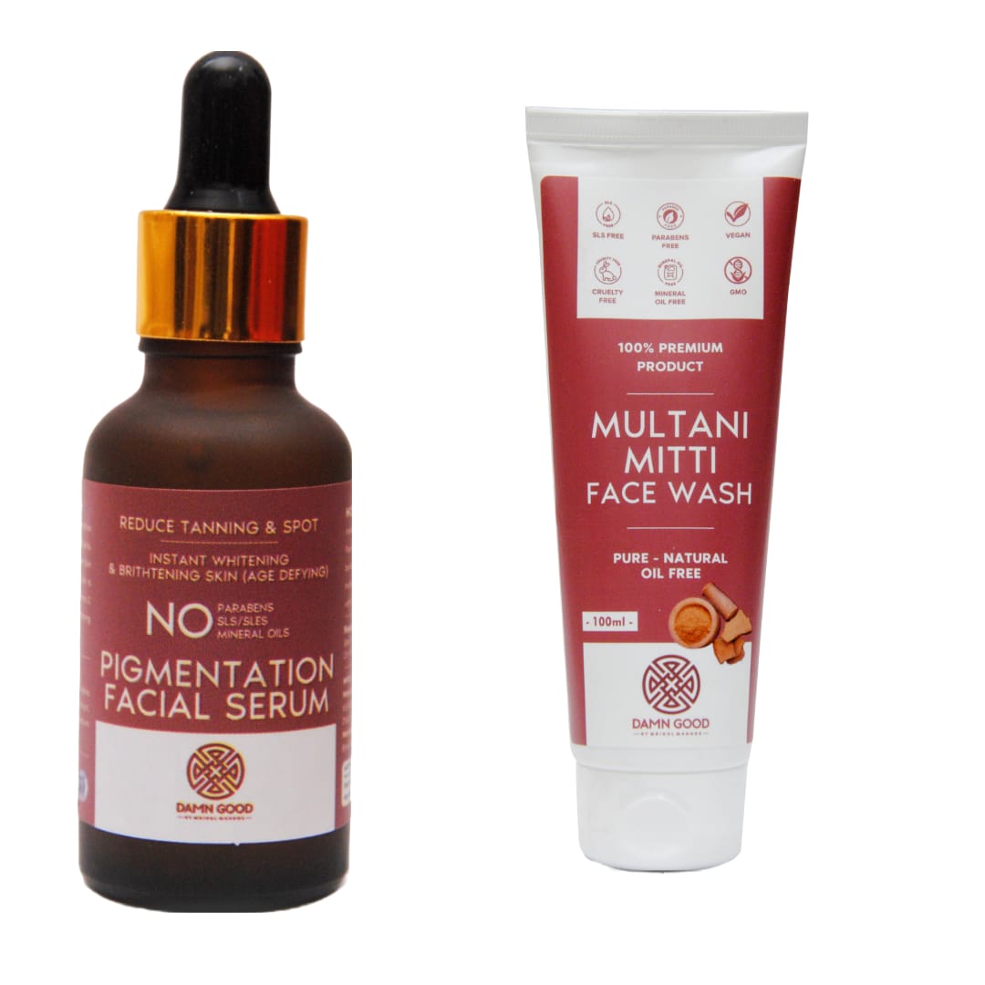 DamnGood Pigmentation Serum And Multani Mitti Facewash
