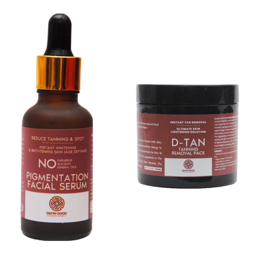 Glow Edit (Pigmentation Serum + Dtan Mask) Dtan Luxe Brightening Combo