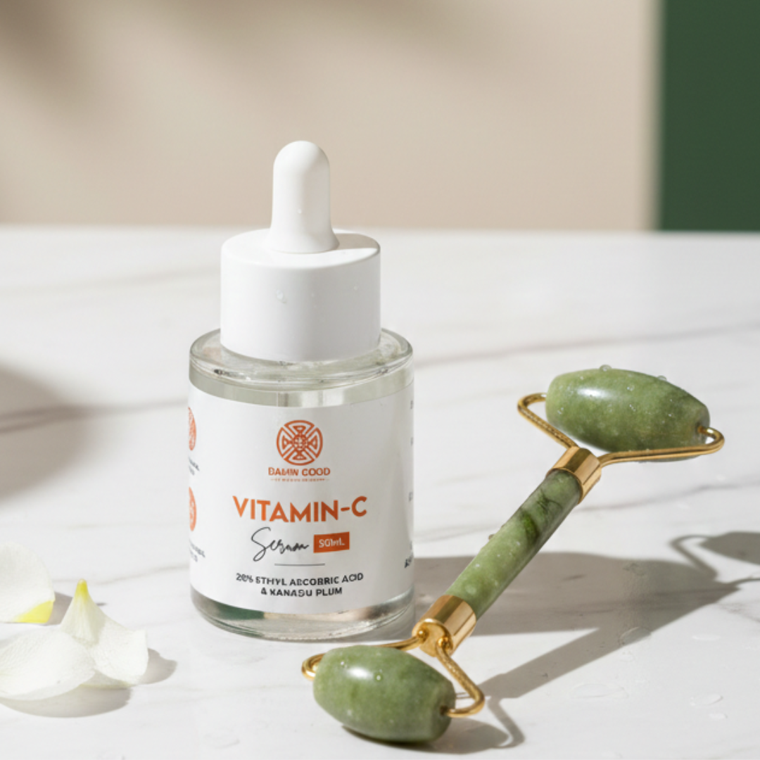 Glow & Roll Duo || Vitamin C Serum & Face Roller