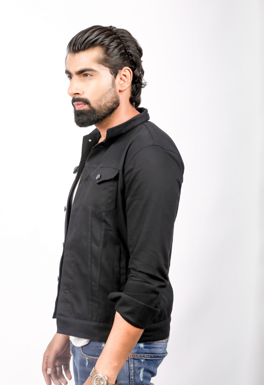 Jacket- Denim Carbon Black - Unisex