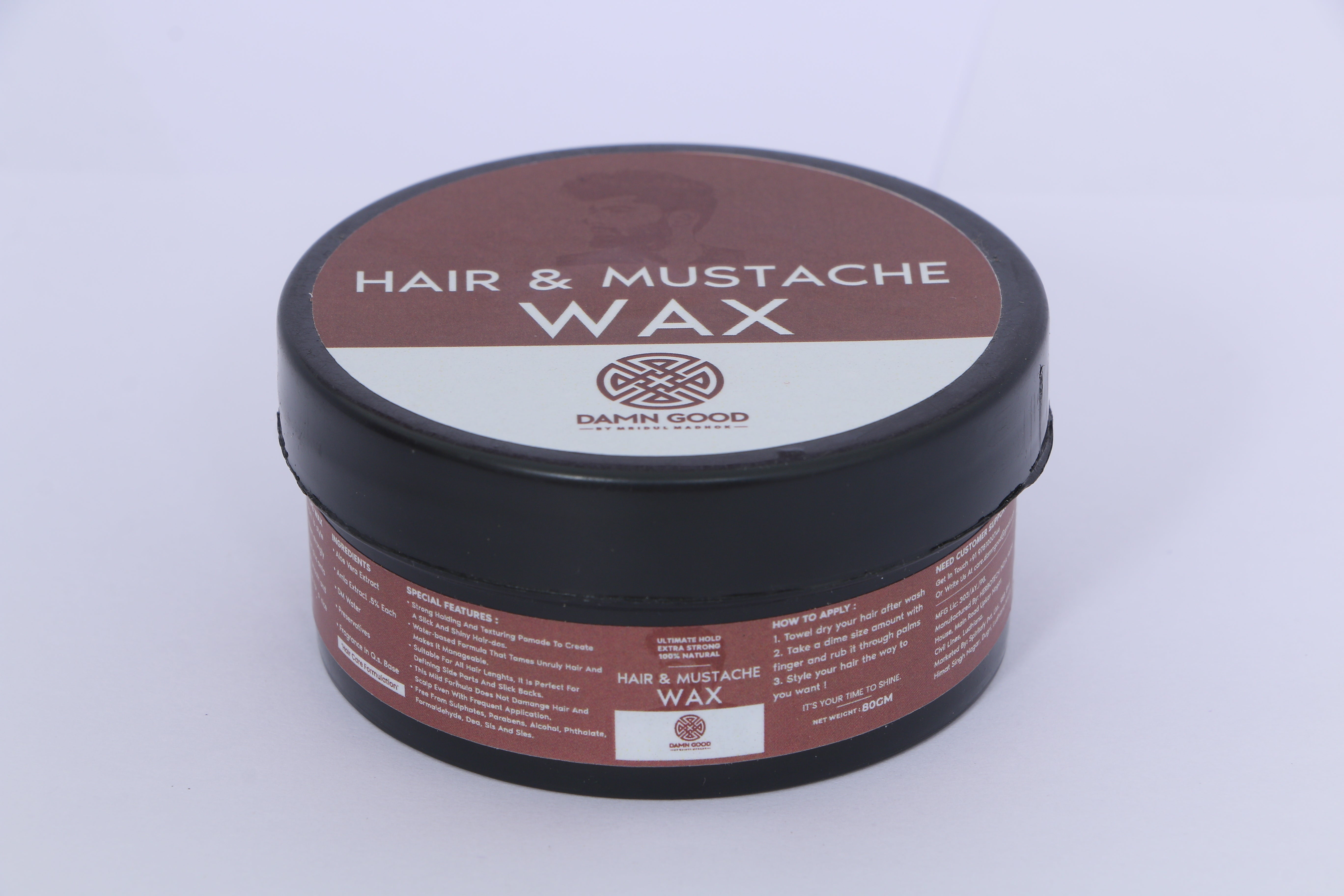 DamnGood Hair & Mustache Wax 50 GM
