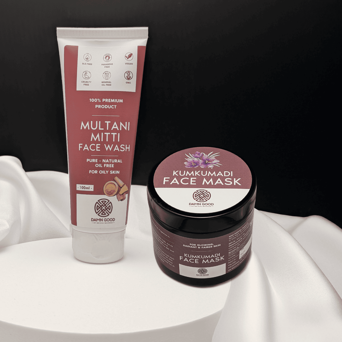 DamnGood Kumkumadi Face Mask and Multani Mitti Facewash