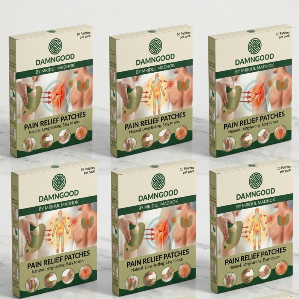 Herbal Pain Relief Patch- Pack of 10 - Fast relief ayurvedic formula for swelling, Inflammation, stiffness relief