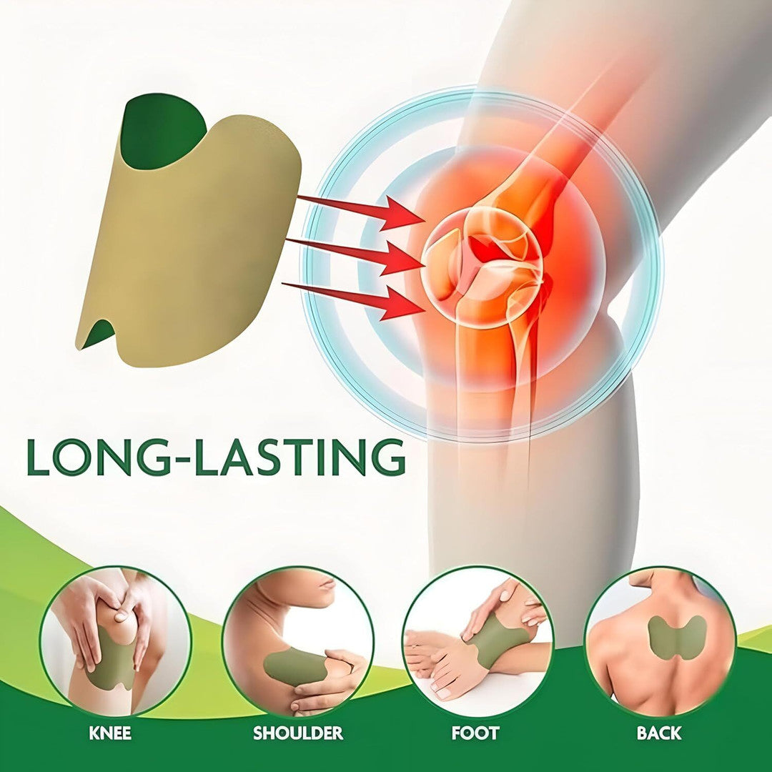 Herbal Pain Relief Patch- Pack of 10 - Fast relief ayurvedic formula for swelling, Inflammation, stiffness relief