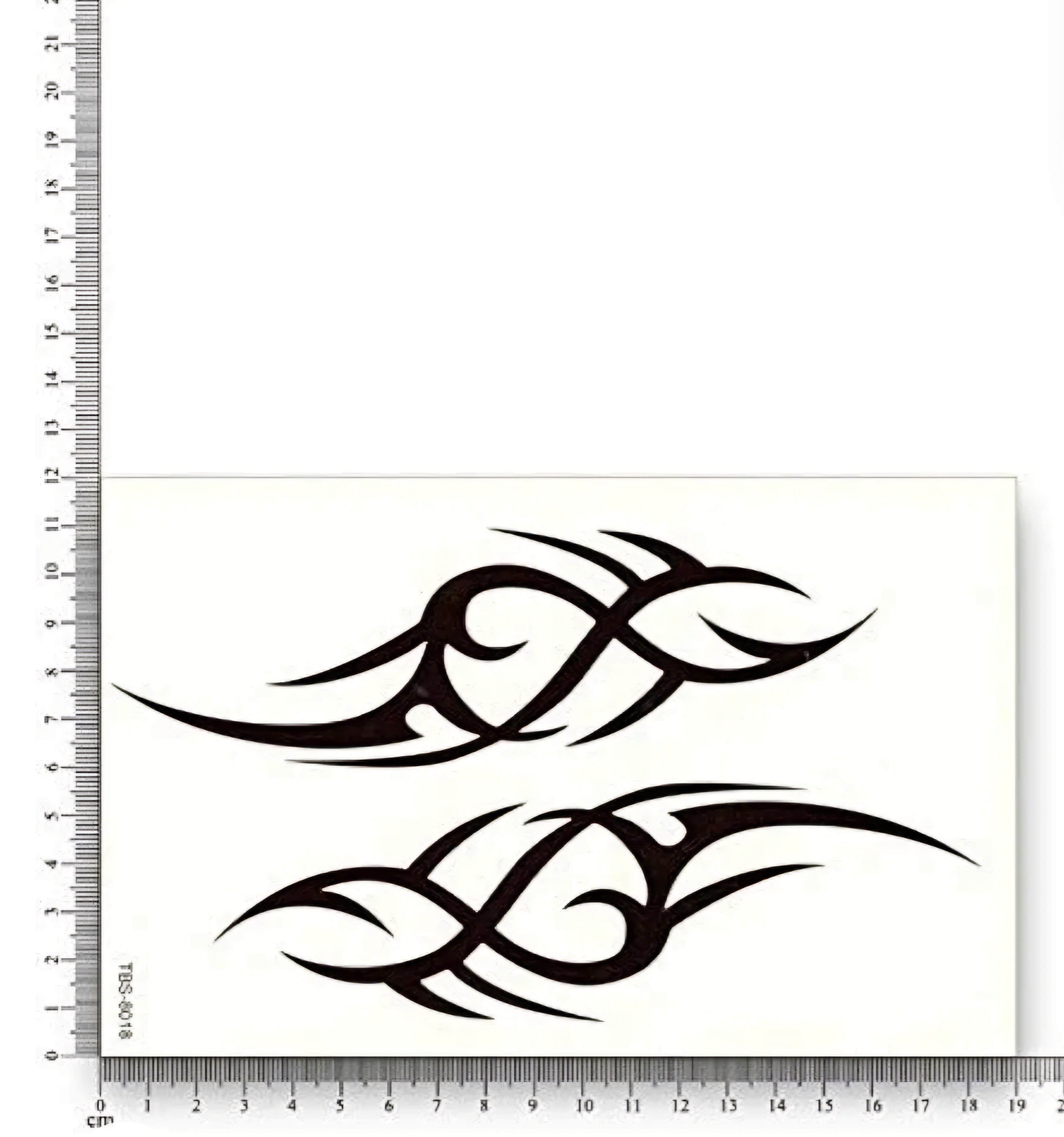 Flames tattoo - 3D- 19×12Cm