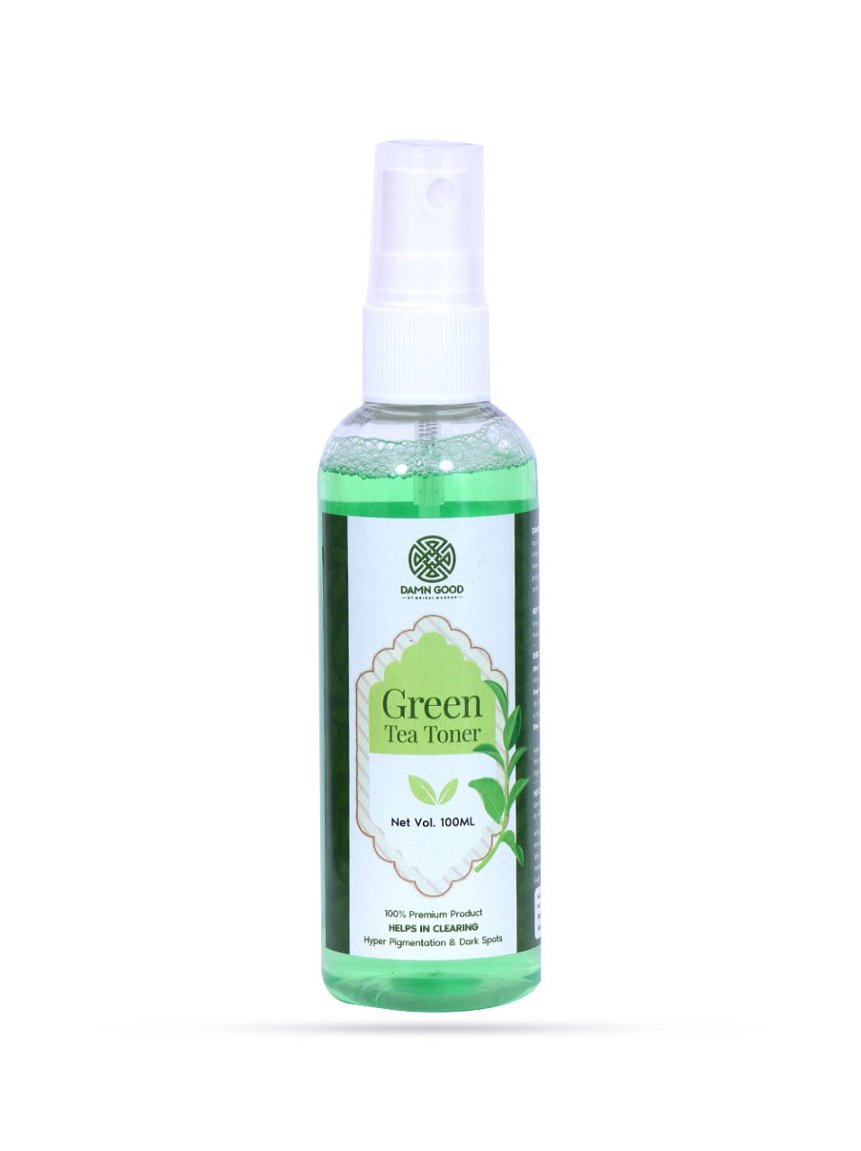 DamnGood  Green Tea Toner 100ml - Reduce Open Pores