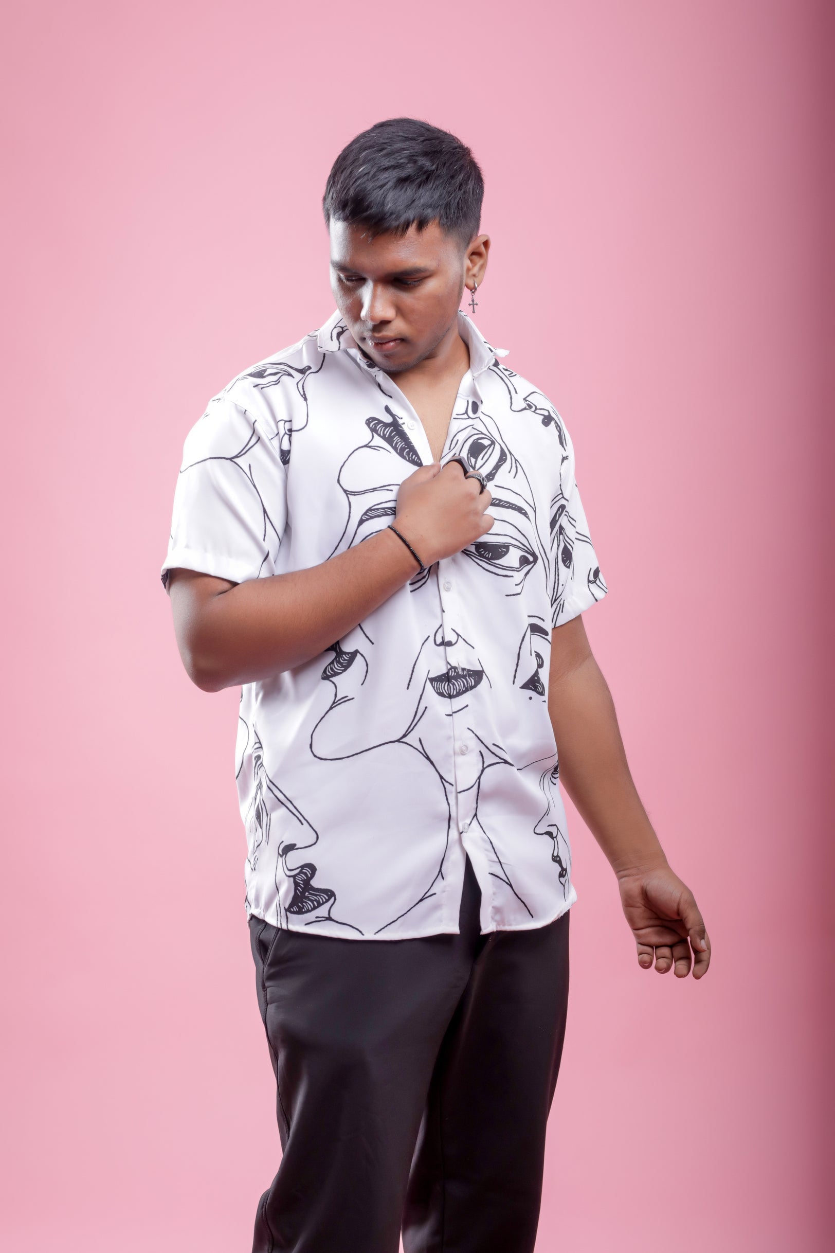 Mystique Casual White Shirt