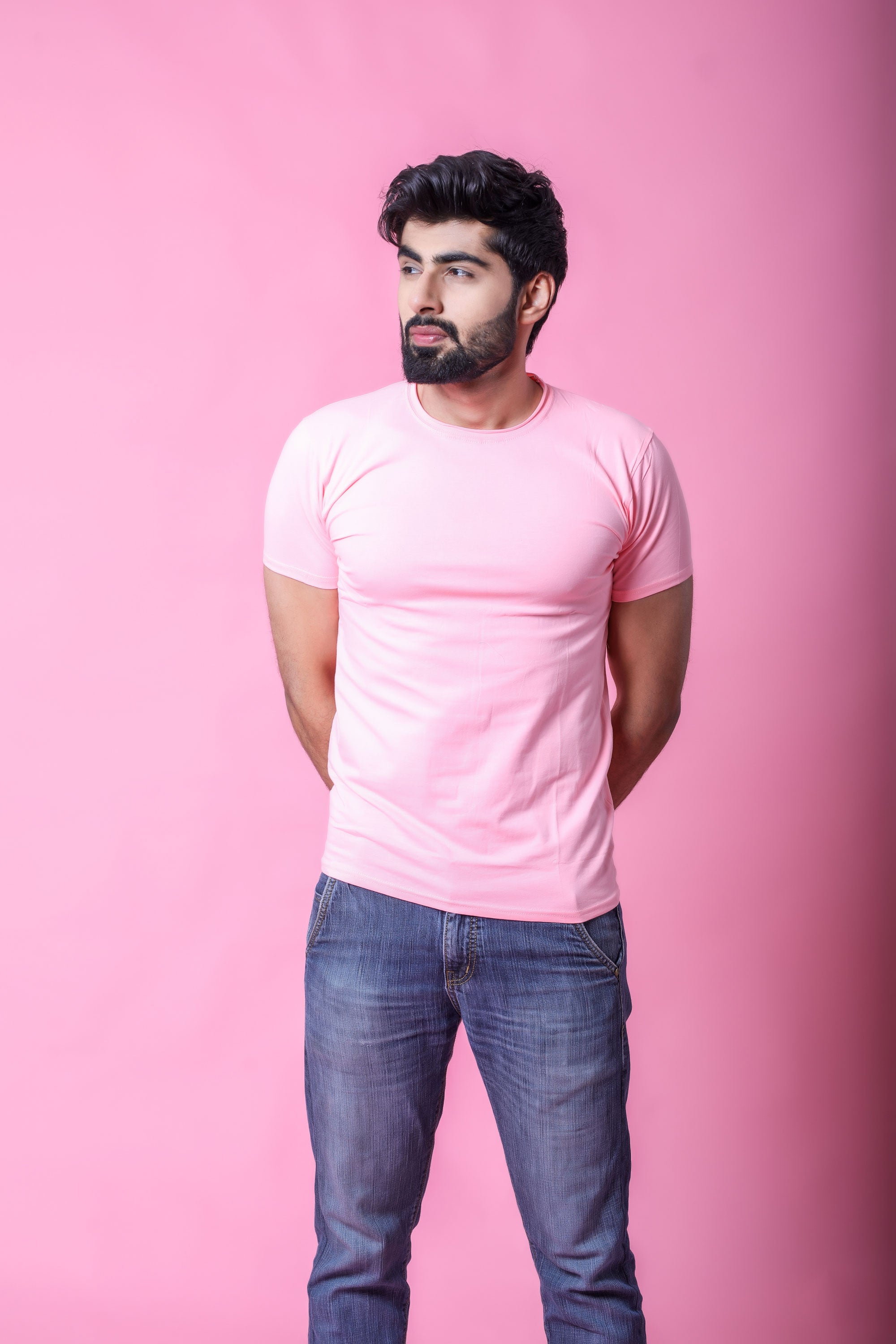 Pink crew neck T-Shirt