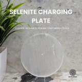 Selenite Crystal Charging Plate: Astro-Vastu Edition for Wealth, Clarity & Protection