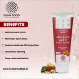 DamnGood Multani Mitti Face Wash -(Paraben/Sulphate-Free)-100 ML