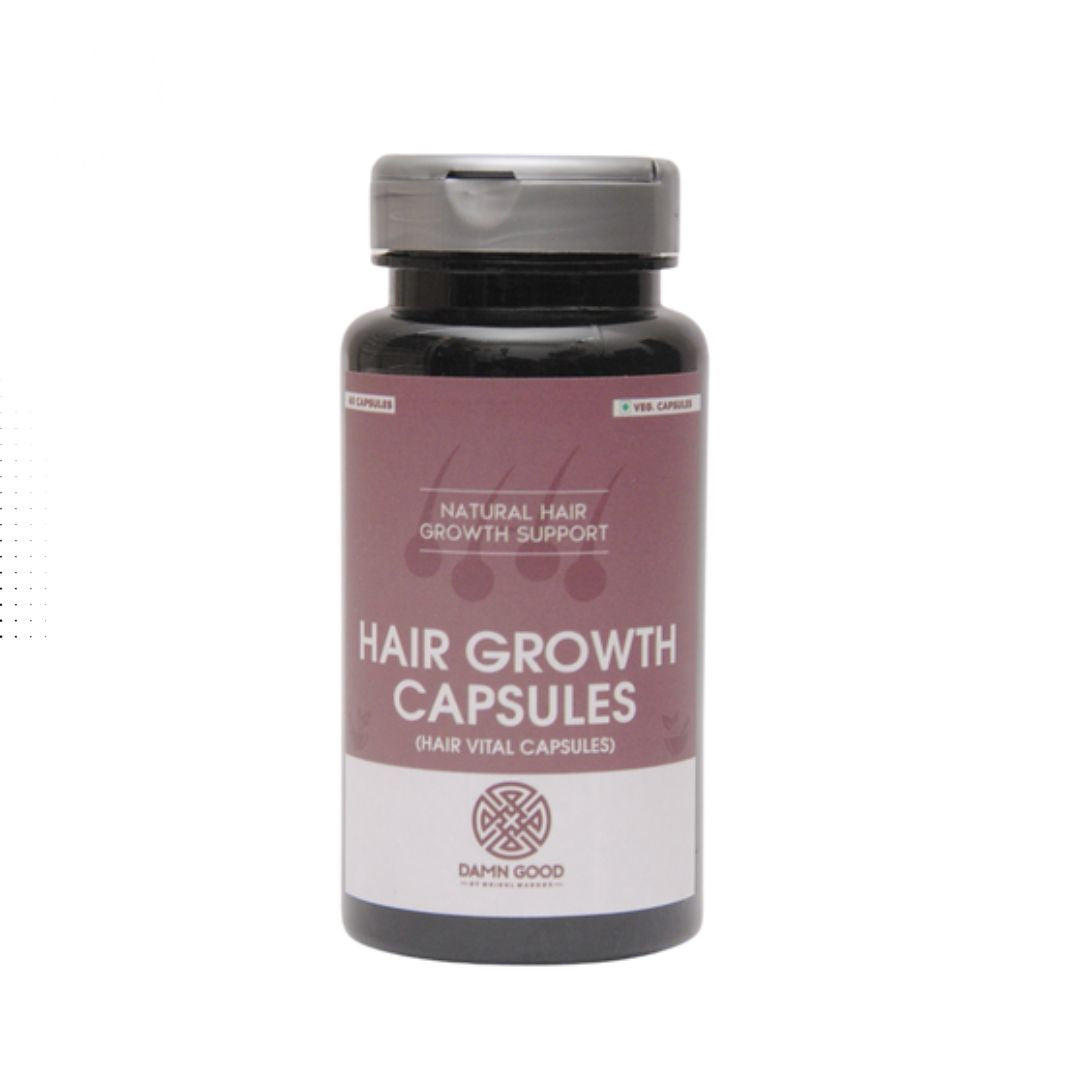 DamnGood Hair Growth Capsules -Stop Hairfall NOW | Contains Veg Capsules