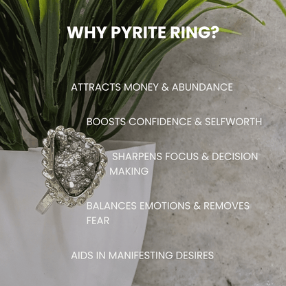 Astro-Wealth Pyrite Prosperity Ring