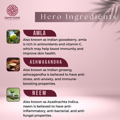 DamnGood Height Growth - Ayurvedic- 180 caps- Pack of 3