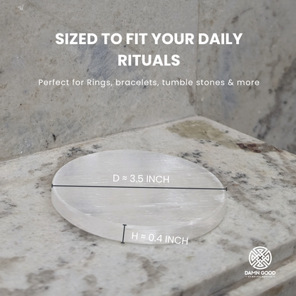 Selenite Crystal Charging Plate: Astro-Vastu Edition for Wealth, Clarity & Protection