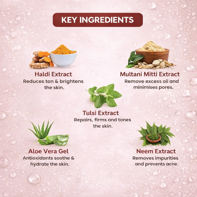 DamnGood Multani Mitti Face Wash -(Paraben/Sulphate-Free)-100 ML