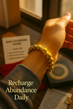 Gold Aura Pyrite Bracelet – 22K-Accented Abundance &amp; Astro-Certified Wealth Magnet