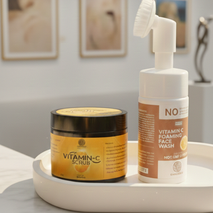 Vitamin C Scrub and Vitamin C Foam Facewash  COMBO