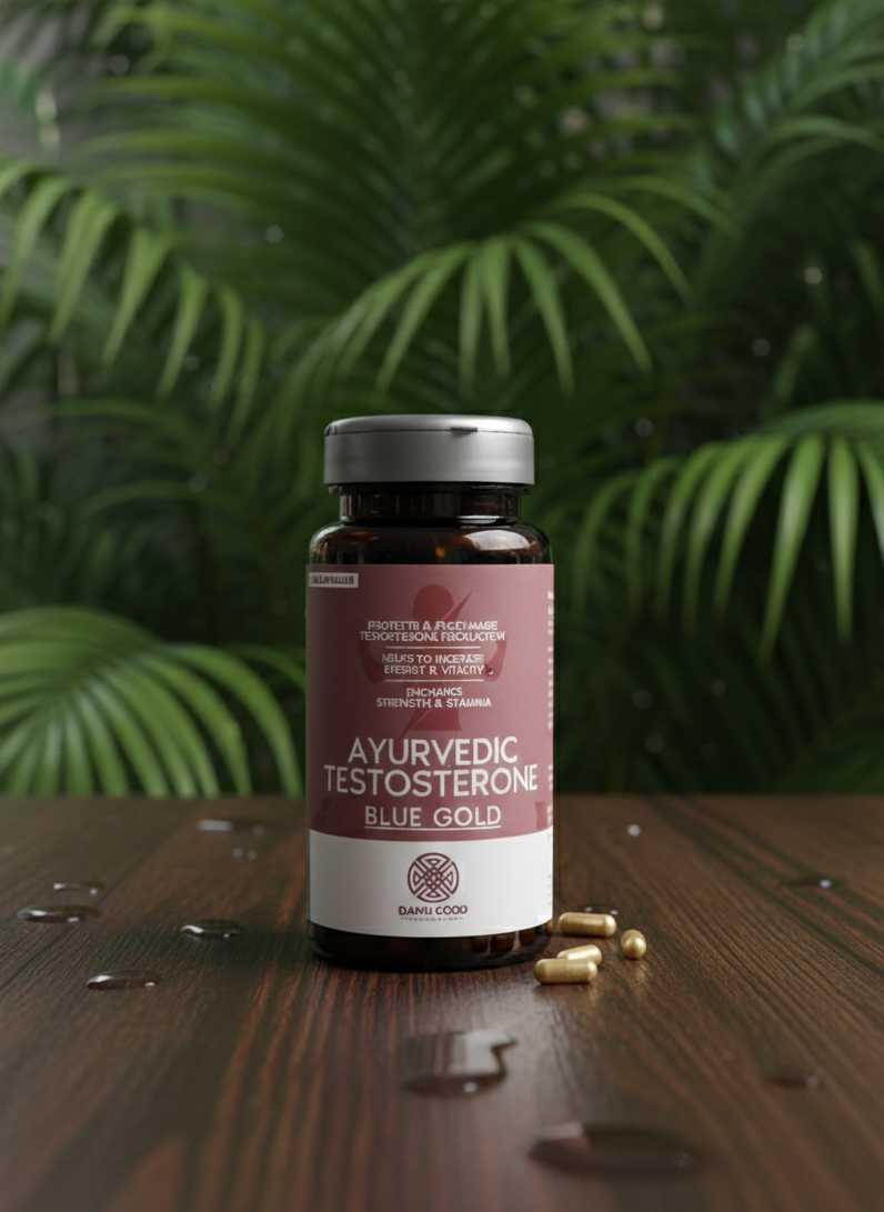 Damngood Ayurvedic Testosterone Booster-Blue Gold -60 Capsules