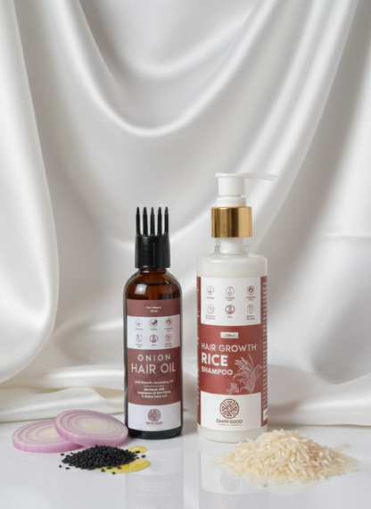 DamnGood Rice shampoo and Onion oil Combo