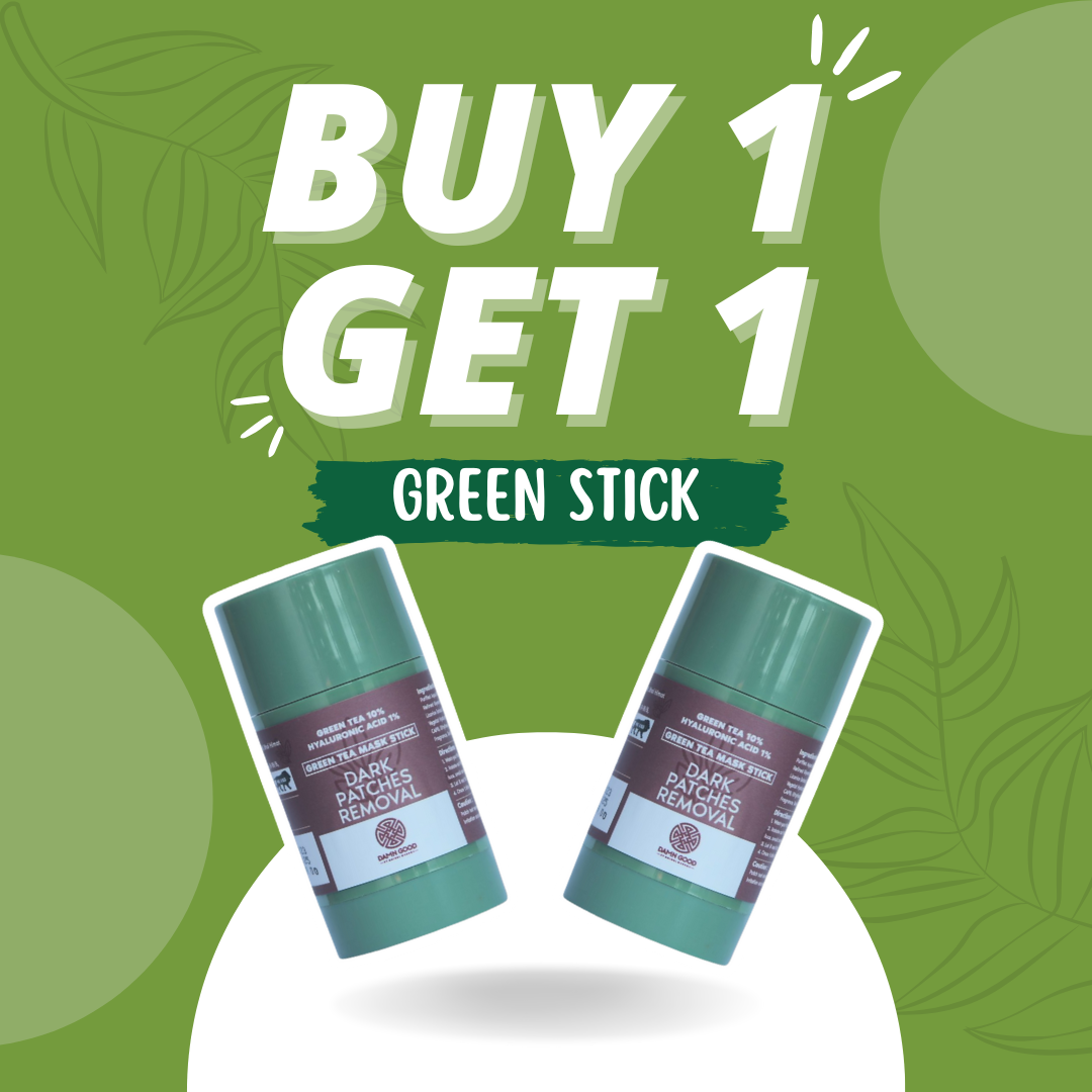 1 + 1 Green Tea Mask Stick Dark Patches Removal (For Deep Cleaning) | Buy One Get One Free