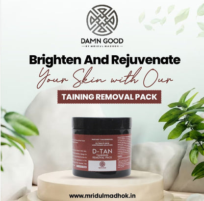 Damngood D Tan Pack For Instant Tan Revomal & Radiant Skin-100 GM