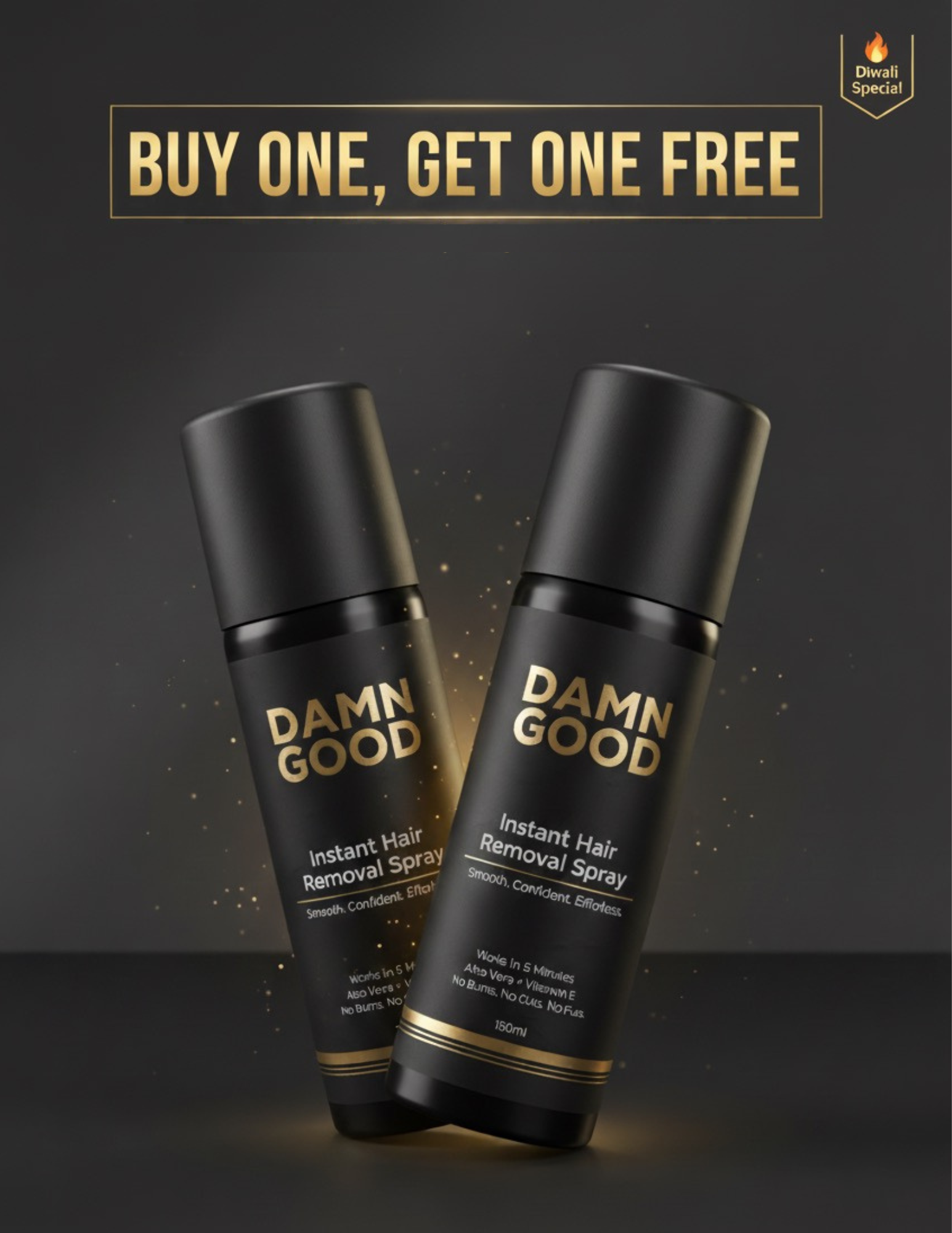 1 + 1 Hair Removal Spray | Buy One Get One Free