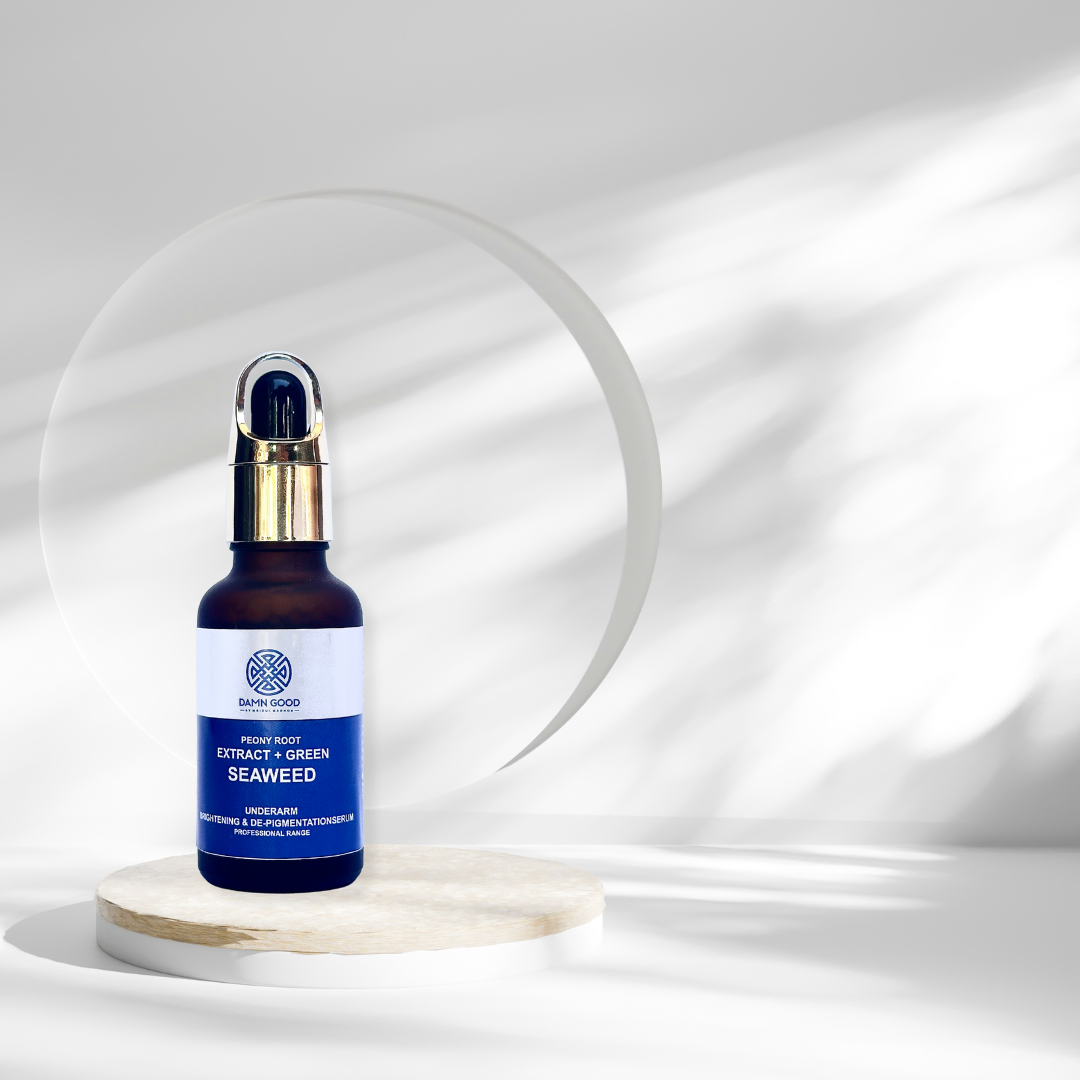 DamnGood Underarm Brightening Serum – Peony Root, Green Seaweed & Rare Botanicals for Flawless, Even-Toned Underarms 🌿