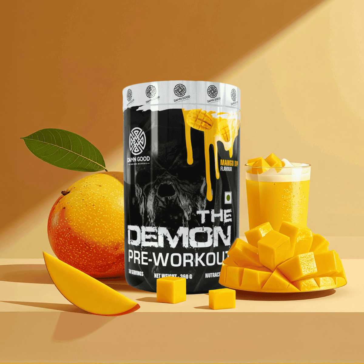 Damngood Pre-Workout-(Mango) Explosive Power, Maximum Endurance & Intense Energy