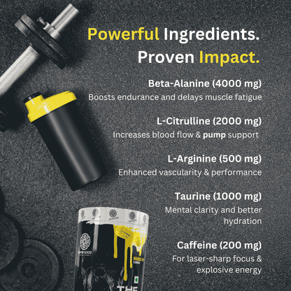 Damngood Pre-Workout-(Mango) Explosive Power, Maximum Endurance & Intense Energy