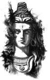 Lord Shiva - 3D High Quality Temporary Tattoo -21x15CM - 1PC.