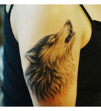 3D Big Wolf Face Sticker tattoo Size 21x15CM - 1PC.