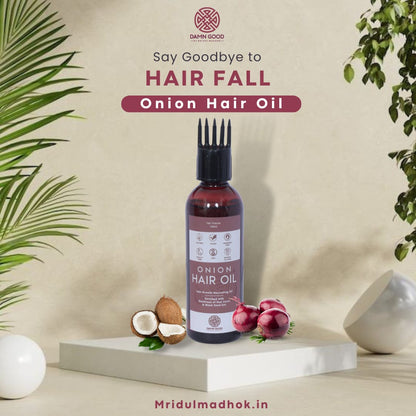 Damngood Herbal Red Onion & Black Seed Oil -For Hair Fall Control Oil- 100ML