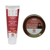 Damngood Acne Relief Combo-Multani Mitti Facewash & Anti Acne Cream