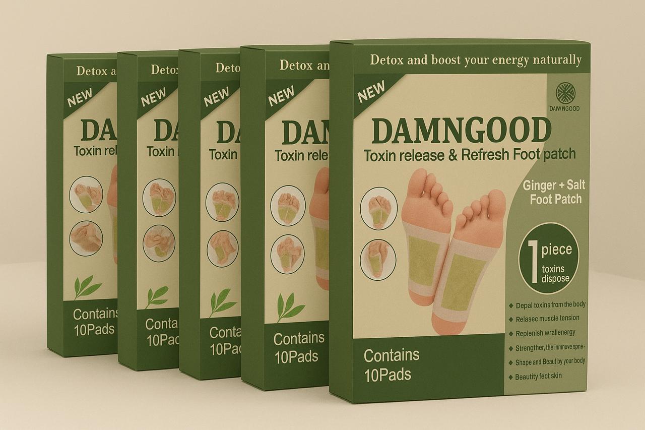 Detox Foot Patch- 10 Patches - Better Sleep, remove body toxins