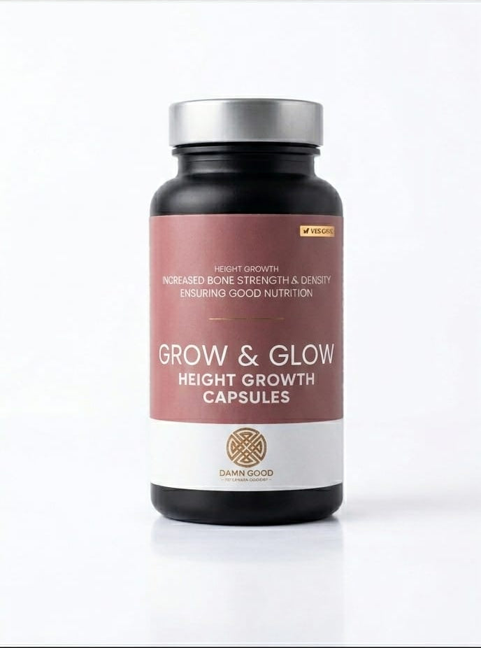 Damngood 100% Ayurvedic Height Growth Capsules- 60 caps