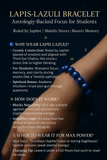 The Students’ Crystal—Lapis Lazuli Focus & Success Bracelet