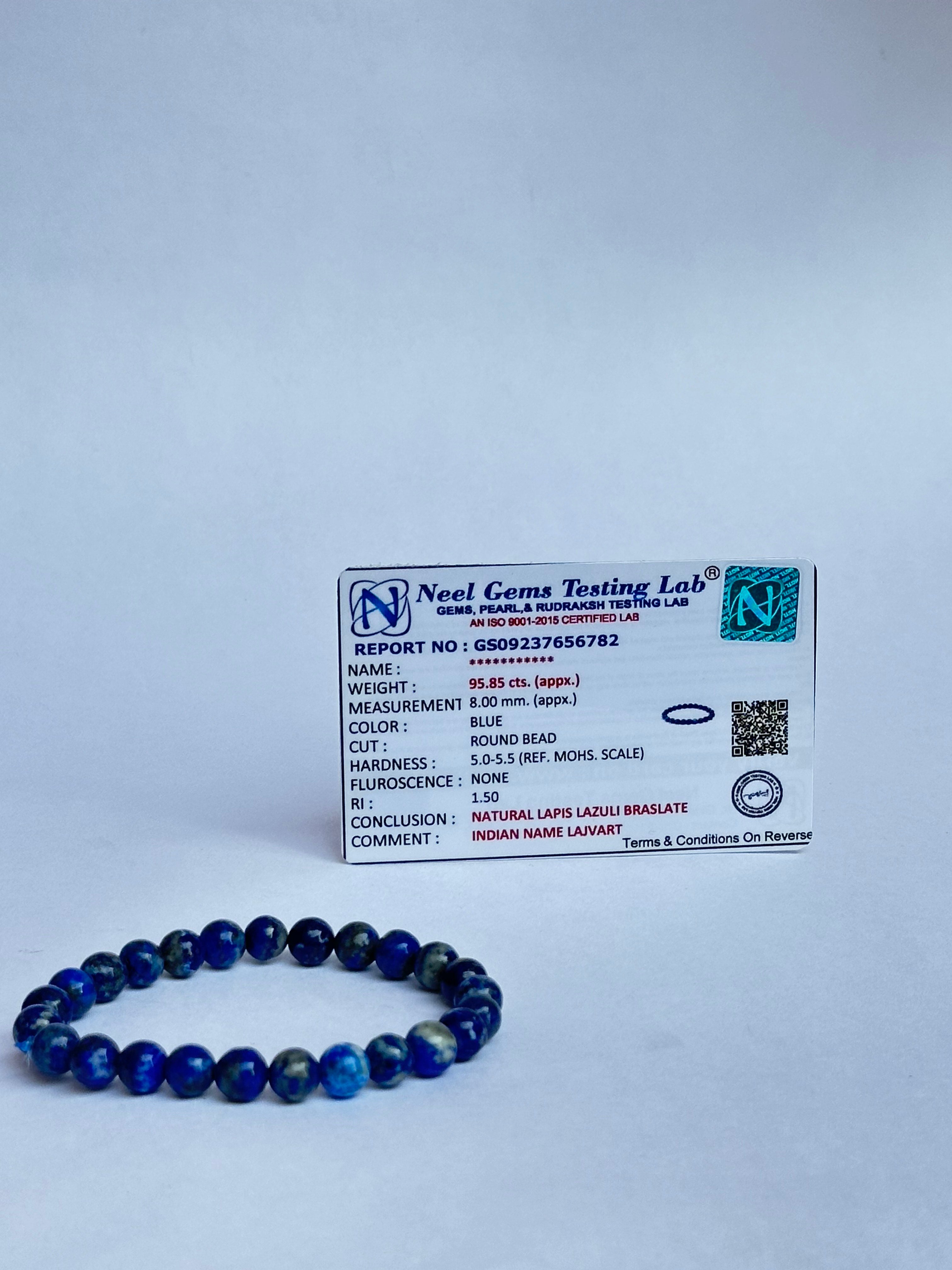 The Students’ Crystal—Lapis Lazuli Focus & Success Bracelet