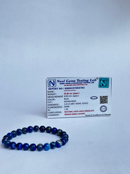 The Students’ Crystal—Lapis Lazuli Focus & Success Bracelet